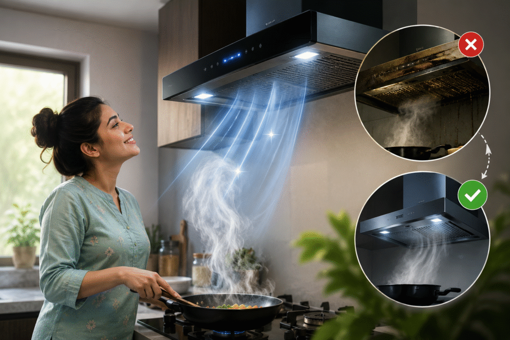 Kitchen Chimney Gallery Delhi | Service Work Photos